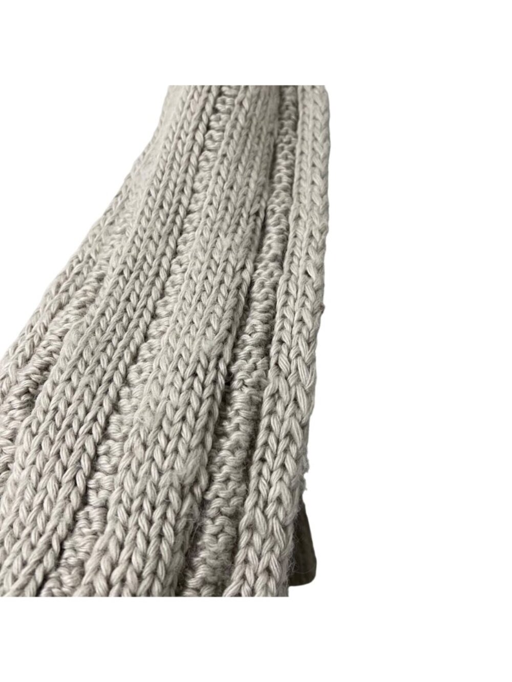 The North Face Womens Gray Chunky Knit Wool Cozy Rectangle Scarf OS - Picture 2 of 4